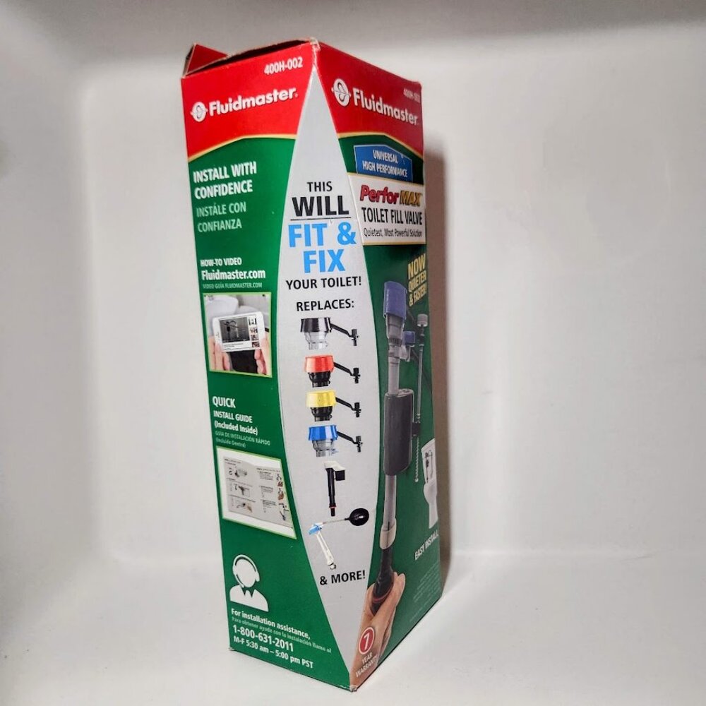 Fluidmaster 400H-002 Performax Universal Toilet Fill Valve High Performance Tank - Picture 5 of 11